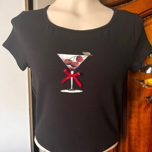 Black Cocktail Women's Top